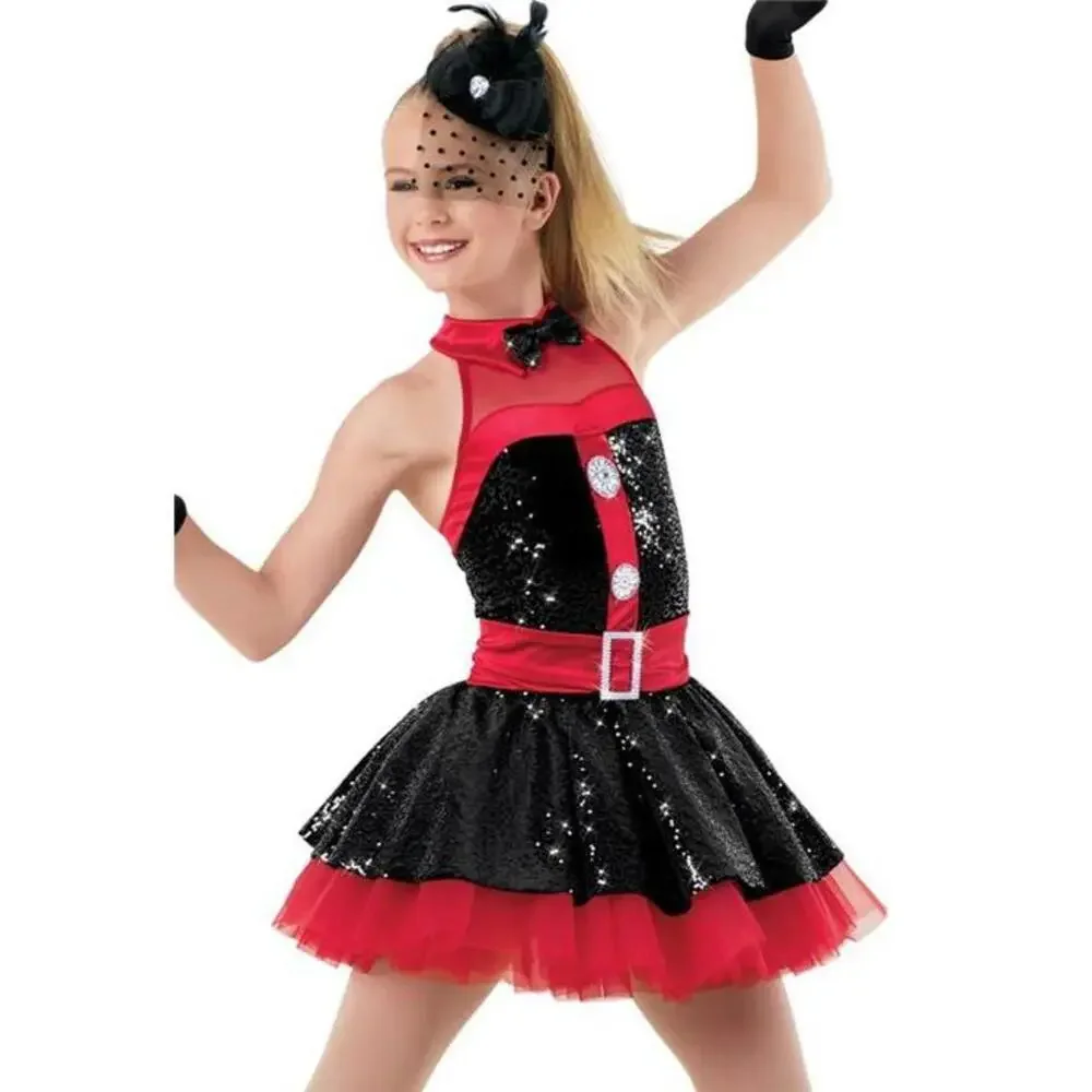 Pre-Owned Dance Costume Weissman 9658 Medium Child Lime Green Jazz